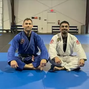Travis Tooke and Steve Portillo in Jiu-jitsu Class